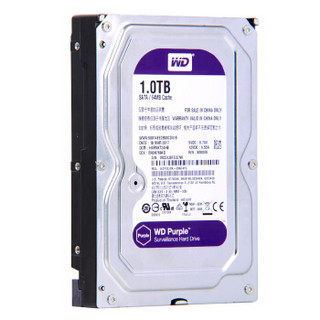 Western Digital 西部数据 紫盘系列 3.5英寸监控级硬盘 1TB 64MB(5400rpm、PMR)WD10EJRX