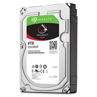 SEAGATE 希捷 酷狼IronWolf系列 3.5英寸NAS硬盘 8TB 256MB(7200rpm、PMR)ST8000VN0022