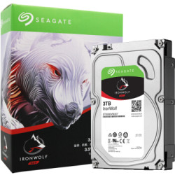 SEAGATE 希捷 希捷(Seagate) NAS硬盘 3TB 64MB 5900转 PMR CMR垂直磁记录 网络存储 SATA 希捷酷狼IronWolf ST3000VN007