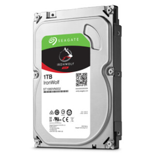 SEAGATE 希捷 酷狼IronWolf系列 3.5英寸NAS硬盘 1TB 64MB(5900rpm、PMR)ST1000VN002