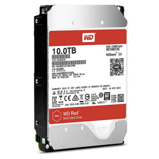 Western Digital 西部数据 红盘系列 3.5英寸NAS硬盘 10TB 256MB(5400rpm、PMR)WD100EFAX