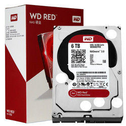 西部数据(WD)红盘 6TB SATA6Gb/s 64M 网络储存(NAS)硬盘(WD60EFRX)