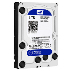 WD 西部数据 蓝盘 台式机硬盘 4TB（WD40EZRZ）