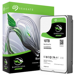 SEAGATE 希捷 酷鱼BarraCuda Pro系列 3.5英寸台式机硬盘 10TB 256MB(7200rpm、PMR)ST10000DM0004