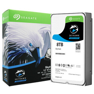 SEAGATE 希捷 酷鹰SkyHawk系列 3.5英寸监控级硬盘 8TB 256MB(7200rpm、PMR)ST8000VX0022