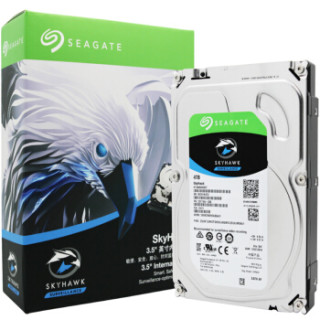 SEAGATE 希捷 酷鹰SkyHawk系列 3.5英寸监控级硬盘 4TB 64MB(5900rpm、PMR)ST4000VX007