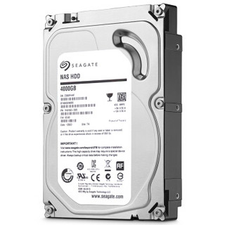 SEAGATE 希捷 Enterprise NAS系列 3.5英寸NAS硬盘 4TB 64MB(5900rpm、PMR)ST4000VN000