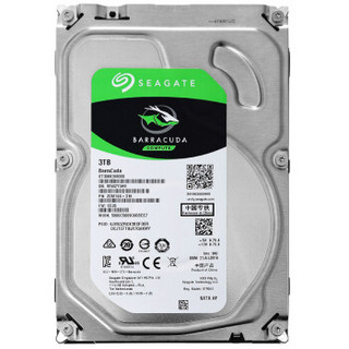 SEAGATE 希捷 酷鱼BarraCuda系列 3.5英寸台式机硬盘 3TB 64MB(7200rpm、PMR)ST3000DM008