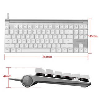 CHERRY 樱桃 MX BOARD 8.0 87键 有线机械键盘 白色 白光 黑轴