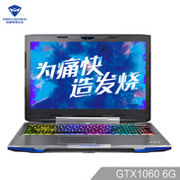 MACHENIKE 机械师 F117 15.6英寸游戏笔记本电脑 i7-7700HQ 256G SSD GTX1060 6G