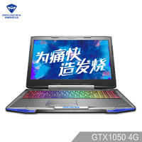 MACHENIKE 机械师 F117 15.6英寸游戏笔记本电脑 i7-7700HQ 8G 1TB GTX1050 4G