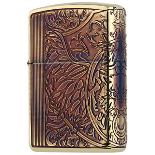 ZIPPO 之宝 ZBT-3-60a 三面刻侧虎头 熏金蚀刻 煤油防风火机