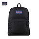  JANSPORT 杰斯伯 SuperBreak 纯色叛逆 学院风双肩背包 T501 008/黑色　