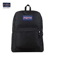 JANSPORT 杰斯伯 SuperBreak 纯色叛逆 学院风双肩背包 T501 008/黑色