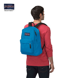 JANSPORT 杰斯伯 SuperBreak 纯 色叛逆 学院风双肩背包 T501 01F/天蓝