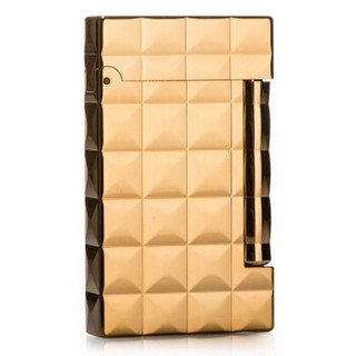 t.dupont 都彭 ligned 17208g 金色钻石棱纹打火机