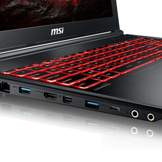 MSI 微星 GL62M 7REX-1481CN 15.6英寸游戏本（i5-7300HQ、8GB、128GB+1TB、GTX 1050Ti 4GB）