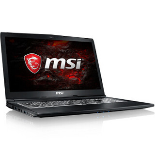 微星（MSI）GL72M 7RDX-684CN 17.3英寸游戏笔记本电脑(i7-7700HQ 8G 1T GTX1050 4G WIN10背光键盘)黑 GTX1050TI 4G 1T+128GSSD