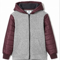 0点开始:Old Navy 老海军 138546 男童时尚拼接连帽外套