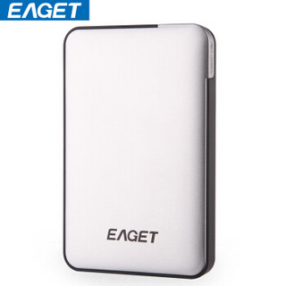 忆捷（EAGET） E600 2.5英寸USB3.0全盘加密高速防震移动硬盘 银色 3T