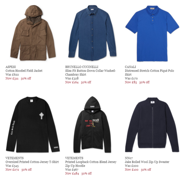 MR PORTER 精选男士服饰鞋包专场促销(含Burberry、BV、Givenchy等)