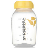美德乐(Medela) 玻璃材质保鲜储奶瓶 新生婴儿宝宝标准口径150ml *2件