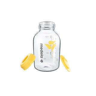 medela 美德乐 新生婴儿玻璃奶瓶标口奶瓶宝宝喝水储奶瓶小150ml2个装正品