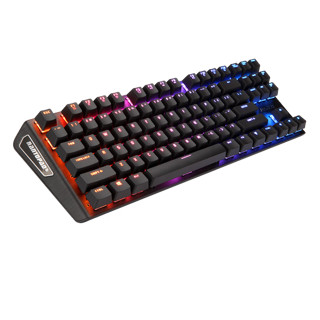 RANTOPAD 镭拓 MXX游戏电竞机械键盘 87键 樱桃红 黑色 单色