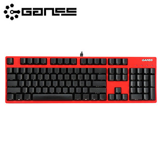 GANSS高斯 GS104机械键盘 PBT键帽 cherry轴 茶轴 白色 无