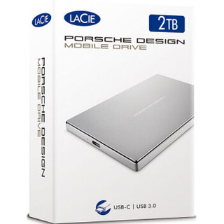 LaCie Porsche Design P9227 2.5英寸 移动硬盘  2T 科技银 USB-C