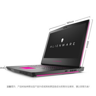 Alienware 外星人 15C 15.6英寸Gsync屏游戏笔记本电脑 i7-7700HQ 256GSSD+1T 8G  GTX1050Ti 2G