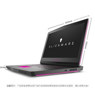 Alienware 外星人 17C 17.3英寸 笔记本电脑 (黑色、酷睿i7-7820HK、32GB、1TB SSD+1TB  HDD、GTX 1080 8G)
