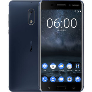 NOKIA 诺基亚 6 智能手机 蓝色 4GB 32GB 