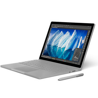 Microsoft 微软 Surface Book 六代酷睿版 13.5英寸 二合一笔记本电脑 银色 (酷睿i7-6600U、GTX 965M、8GB、256GB SSD、3K）