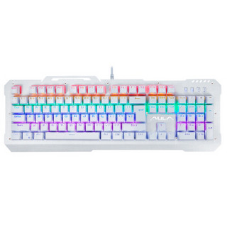 AULA 狼蛛    F2008 混光机械键盘 青轴 白色 RGB