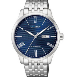 西铁城(CITIZEN)手表 自动机械不锈钢表带蓝盘男表NH8350-59LB