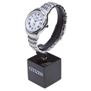 西铁城(CITIZEN) 机械不锈钢表带白盘商务休闲男表NJ2166-55A 42mm 银色不锈钢 米白色 黑色