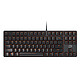 达尔优（dareu）DK100 机械键盘 有线键盘 游戏键盘 87键 无光 双色注塑 电脑键盘  黑色黑轴 自营