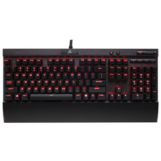 CORSAIR 美商海盗船 Gaming系列 K70 机械游戏键盘 银轴 黑色 红光