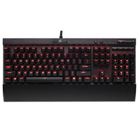 CORSAIR 美商海盗船 Gaming系列 K70 机械游戏键盘 青轴 黑色 红光