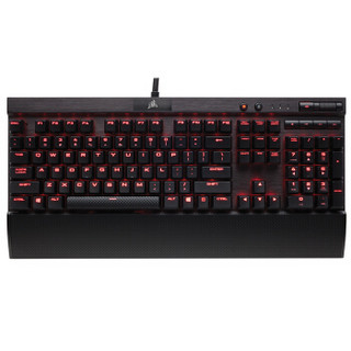 CORSAIR 美商海盗船 Gaming系列 K70 机械游戏键盘 茶轴 黑色 红光