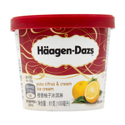 Häagen·Dazs 哈根达斯 橙香柚子口味 冰淇淋 81g *8件