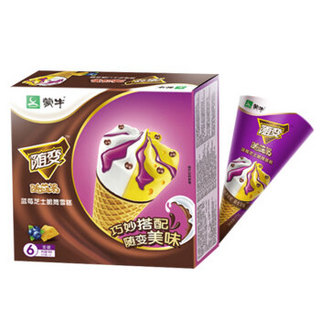 MENGNIU 蒙牛 随变 果蓝莓芝士脆筒 65g*6支