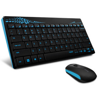 雷柏（Rapoo） X221 无线鼠标键盘套装 无线键盘鼠标套装 无线键鼠套装  蓝色