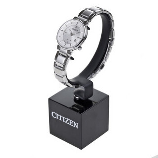 CITIZEN 西铁城 EW1790-57A 31mm 女士光动能手表 银盘 银色不锈钢带 圆形