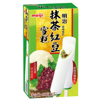 meiji 明治 抹茶红豆雪糕 72g*6支
