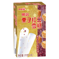 PLUS会员：meiji 明治 栗子红豆雪糕 62g*6支