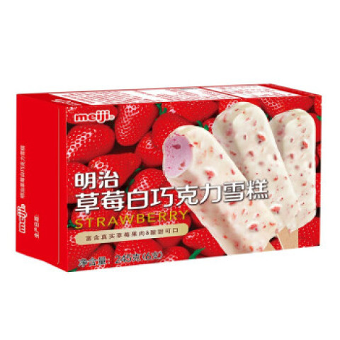 meiji 明治 草莓白巧克力雪糕 245g(6支)彩盒 *5件
