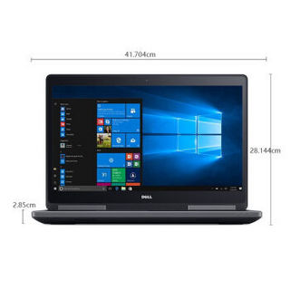 DELL 戴尔 Precision7720 17.3英寸移动工作站笔记本 I7-7820HQ 64G 512G+2T P5000 16G 4K