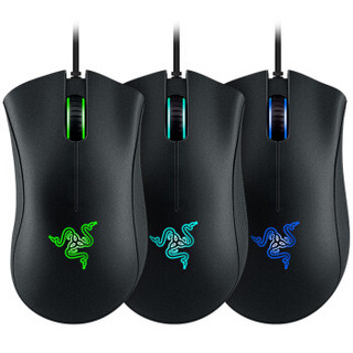 雷蛇（Razer）蝰蛇3500DPI 三色版 有线游戏鼠标 黑色 电竞鼠标